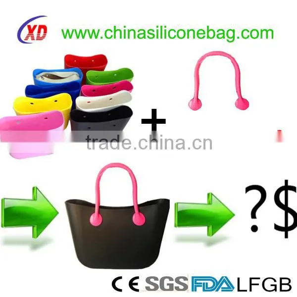 2015 ladies fashion beach bag, hot sale silicone beach bag
