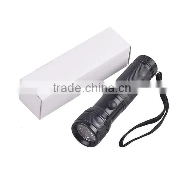 High Brightness MINI UV Flashlight Aluminum Alloy Fluorescence Detection 365NM. 395NM