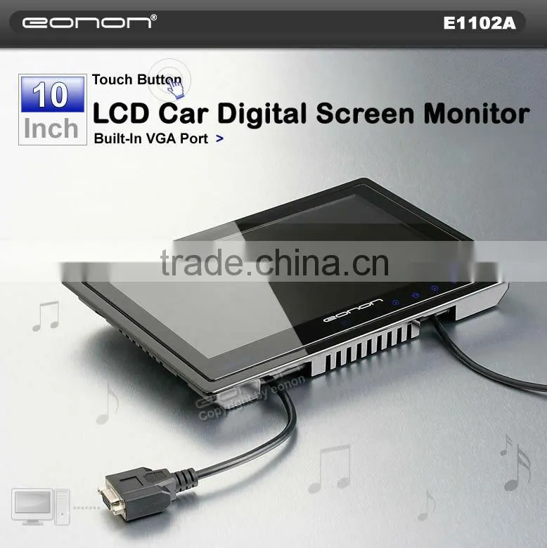 EONON E1102 10" Headrest Car Monitor/Touch Button Function