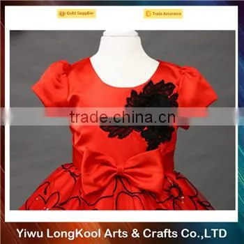 2016 Best selling cute girls princess tutu dress bright red wedding dress