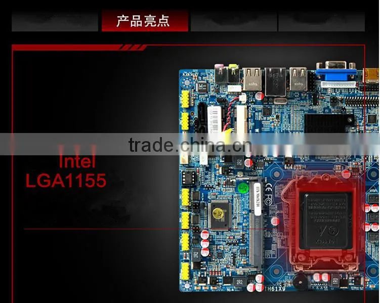 Quad core motherboard with integrated J1900 processor CPU, i5 mini itx desktop pc