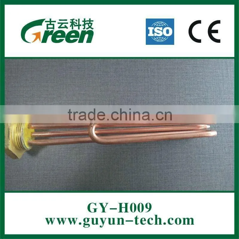 Copper pipe heating element Bended tube Brass flange