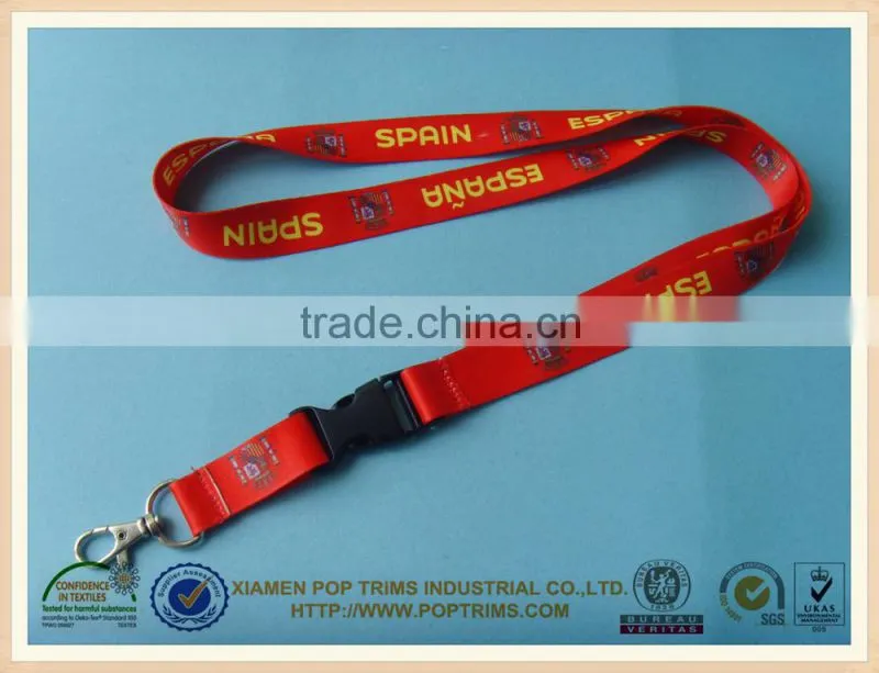 double face polyester coustom design lanyard