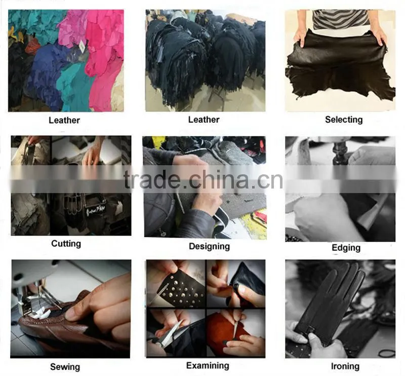2013 new design feminine gloves fine leather