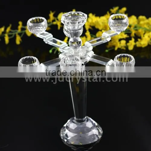 Decoration Crystal Candlesticks Tall Black Crystal Candlesticks