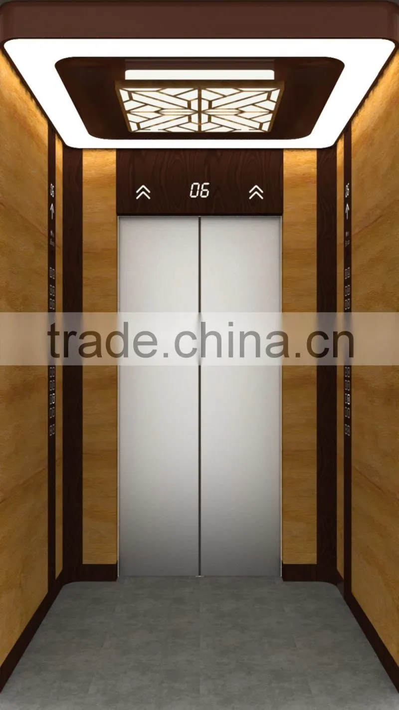 Hair line stainless steel Passenger/Home/Recidential lifts/elevator manufacture