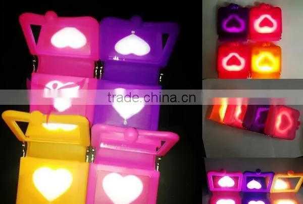 Easam led light makeup mirror,makeup mirror with led light,pocket mirror with led light