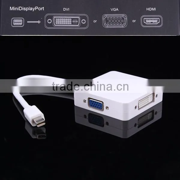 3 in 1 mini dp to HDMI DVI VGA adapter for macbook