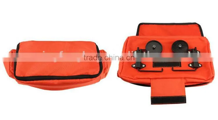 Orange Shoulder Folding Shopping Bags with Wheels GWB021
