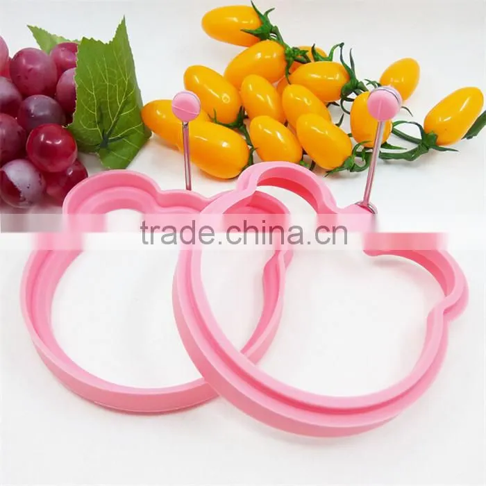 Heat resistant Silicone fried egg mold Pancake Rings, Non Stick Bakeware Accessories Kitchen Tools silicone egg mold