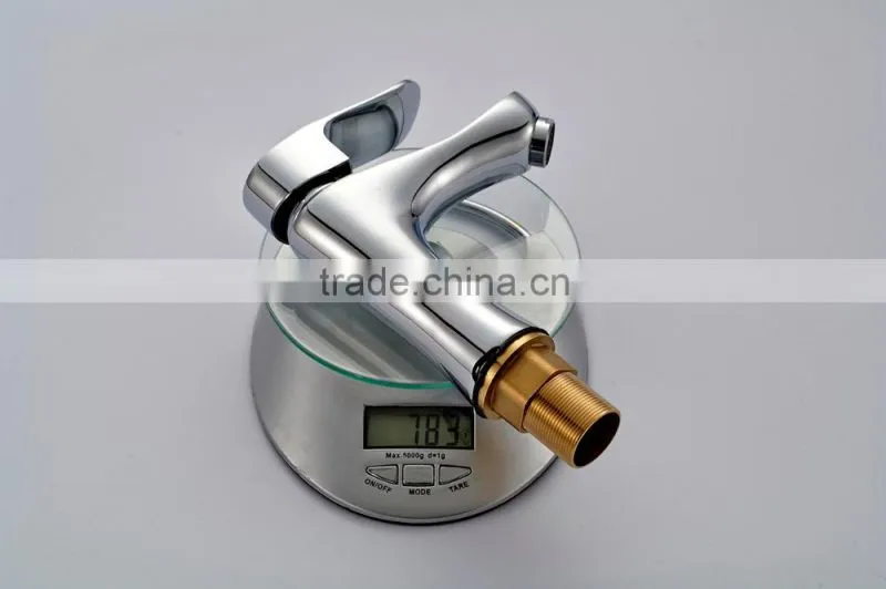 Chrome basin mixer