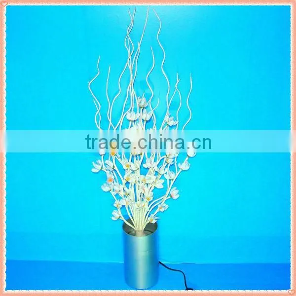 Light Up Orchid Flowers & Plant / White Cymbidium with LED Lights
