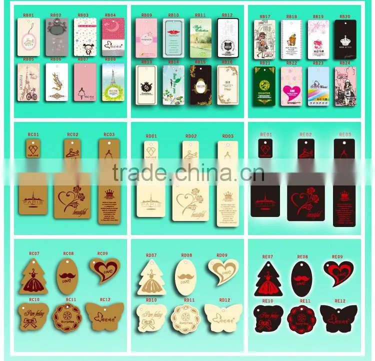 Professional custom design paper tags garment hang tags