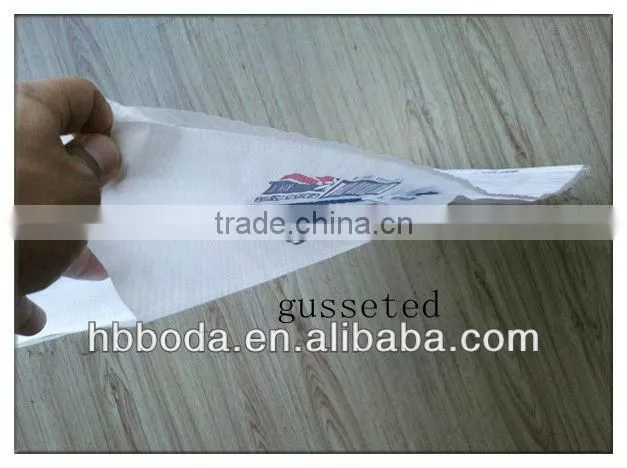load for 50 KG rice pp woven laminated bag