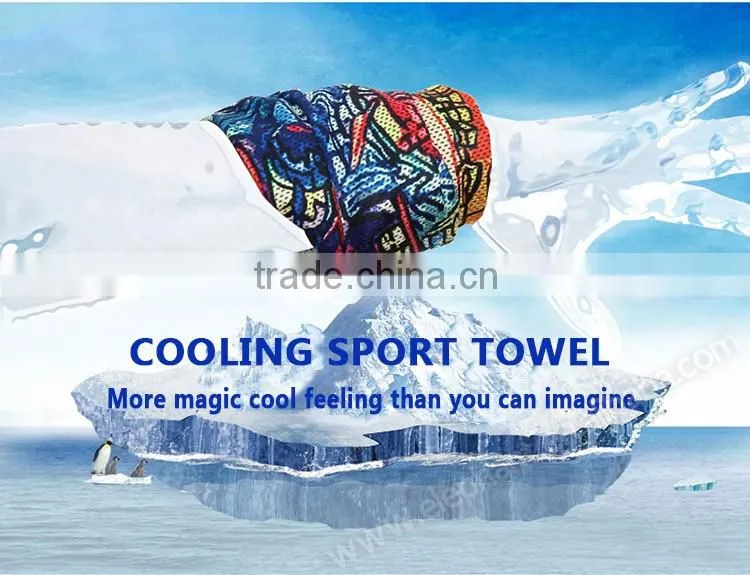 Light Weight Sport Instant Cooling Cool Towel with logo customized