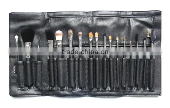 Cheap 17Pcs Black Wholesale Makeup Brushes Professional Case