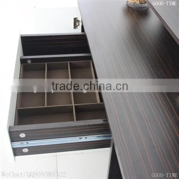 wooden grain melmained MDF board Modern large simple cheap dressing table
