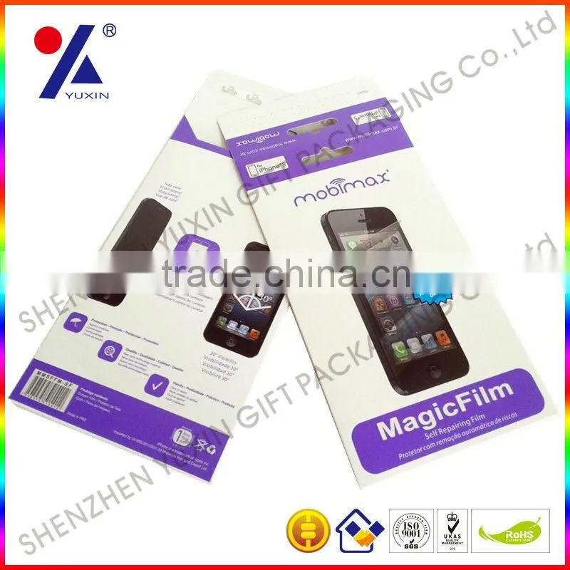 SCREEN PROTECTOR PAPER BOX WITH BLISTER