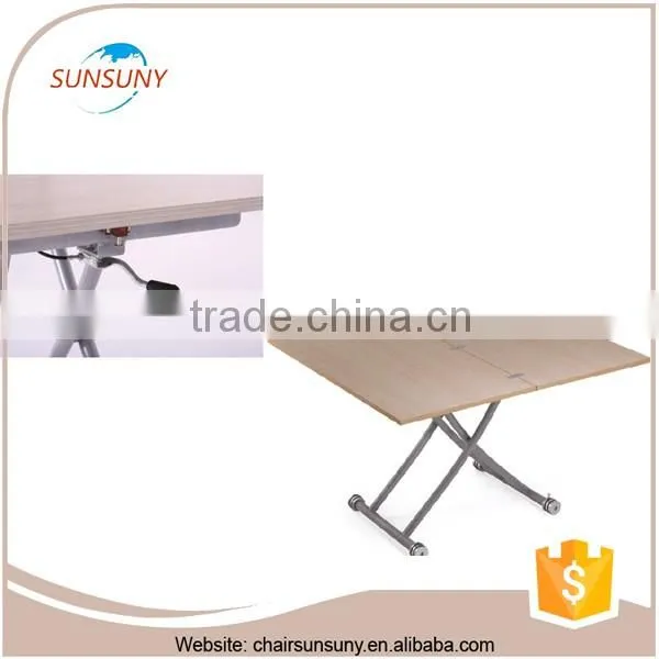 2016 fancy and comfortable design modern wood legs dining table chairs