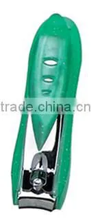 Green color carbon steel electric toenail clippers
