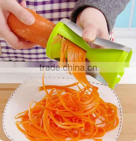 As seen on TV Kitchen Gadgets Creative Spiral Vegetable Slicer Fruit Carrot Shred Screw tools Julienne Cutter
