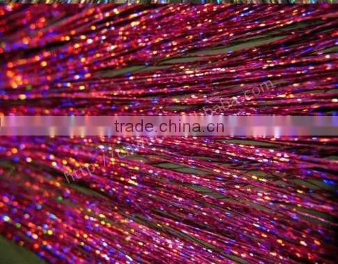 Hot Sale Sparkling Hair Tinsel Extensions Clip In Hair Extension