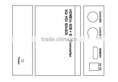 Hot selling Iron material HDMI to SD/HD/3G SDI converter hdmi to sdi converter for security systerm 1080p