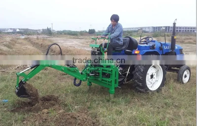 China CE towable backhoe for sale small garden tractor loader backhoe