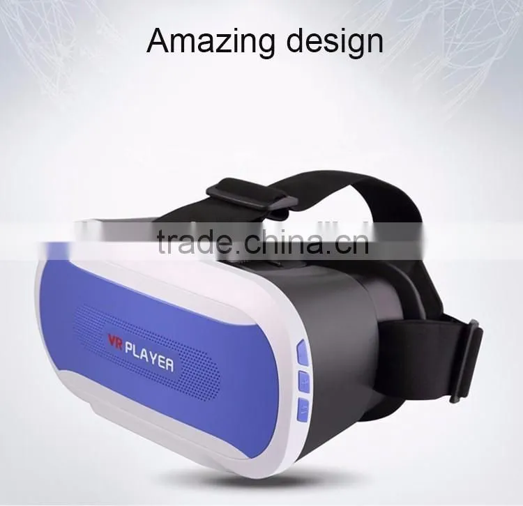 Best Selling Cheap Virtual Reality Glasses VR Headset Big PMMA Lens 3D Video Games Open Sex Film Ajustable