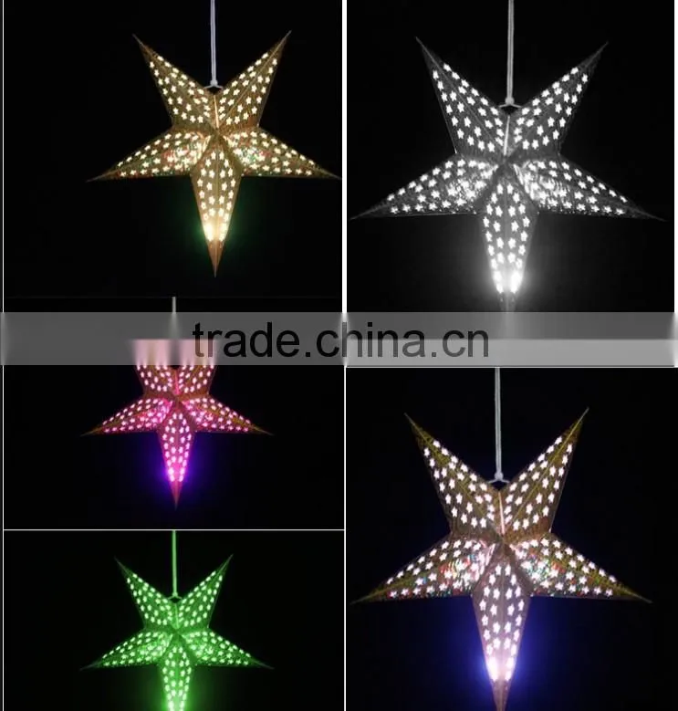 Foldable Large Paper Star Lantern for Christmas Hanging Decoration Wholesale