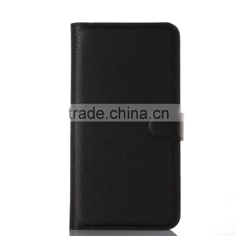 Factory Price Lichee Leather Pouch Wallet Case Folio Stand Cover for Samsung GALAXY A9