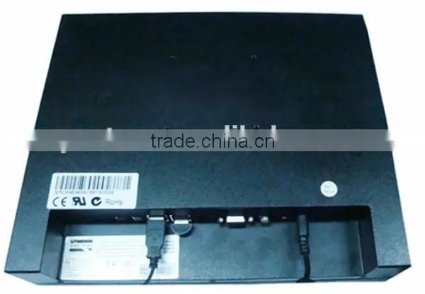 Square screen 15inch fanless mini industrial pc with Black powder coated aluminum front cover