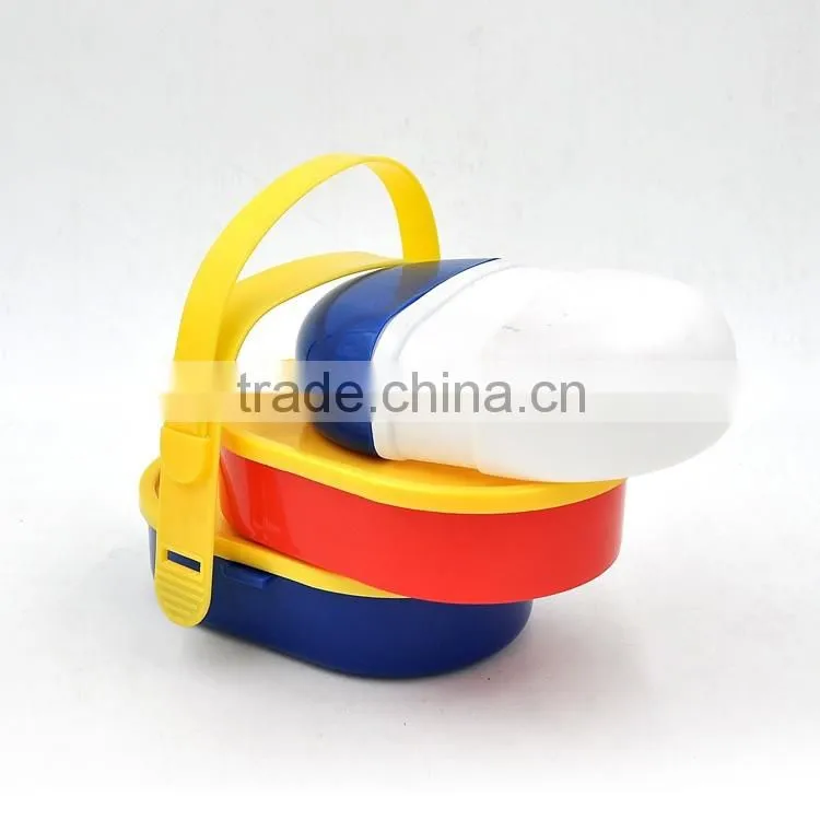 recyclable bento boxes with water bottle, design plastic lunch box for kids