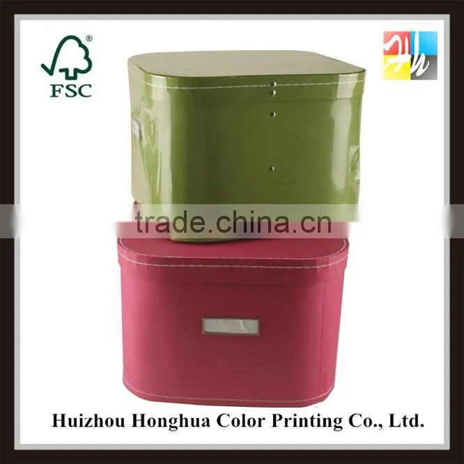 excellent custom designs square paperboard 1500gsm storage box