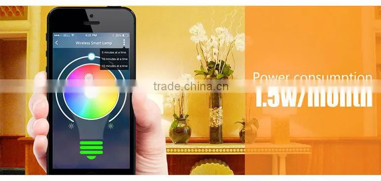 Wifi Control RGB Led Lamp E27 Wifi Lamp Adapter