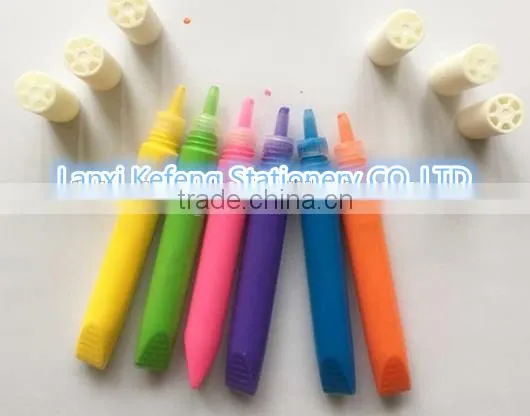 water color pens with roller stamp