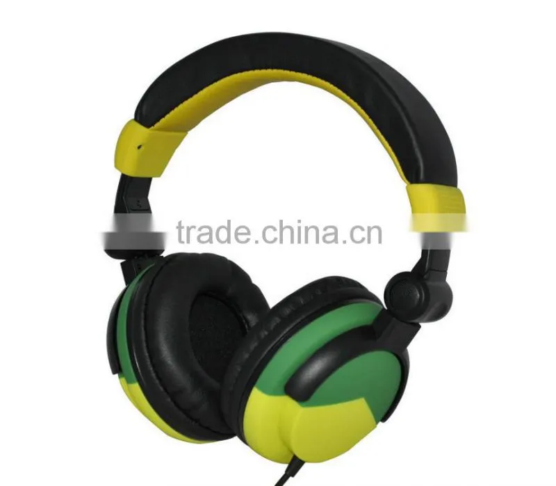2014 new headphone colorful headphone with soft leather