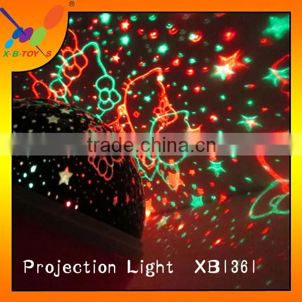2015 New design Color changing night light Best selling Projection Rotating Night Light