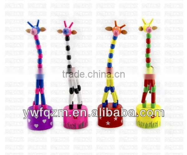 custom how selling wooden animal mini push toy