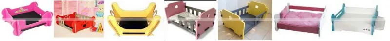QQFactory wooden dog house / wooden dog bed