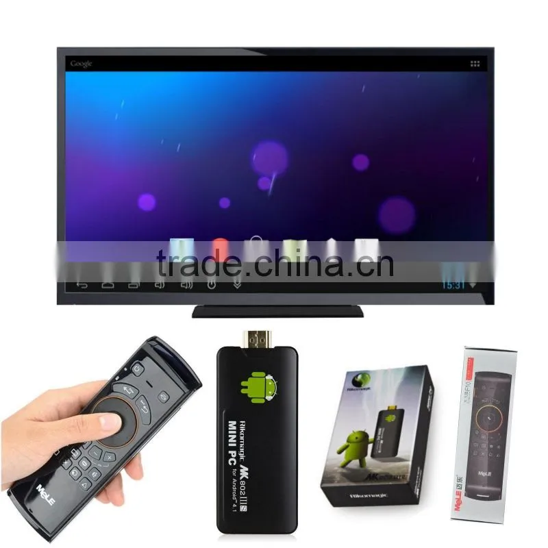 Rikomagic MK802 IIIS Android PC 8GB HD TV Box Remote+Fly Air Mouse+Keyboard F10Rikomagic MK802 IIIS Android PC 8GB HD TV Box Rem