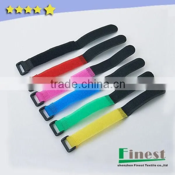 Hook and Loop book strap With metal Buckle
