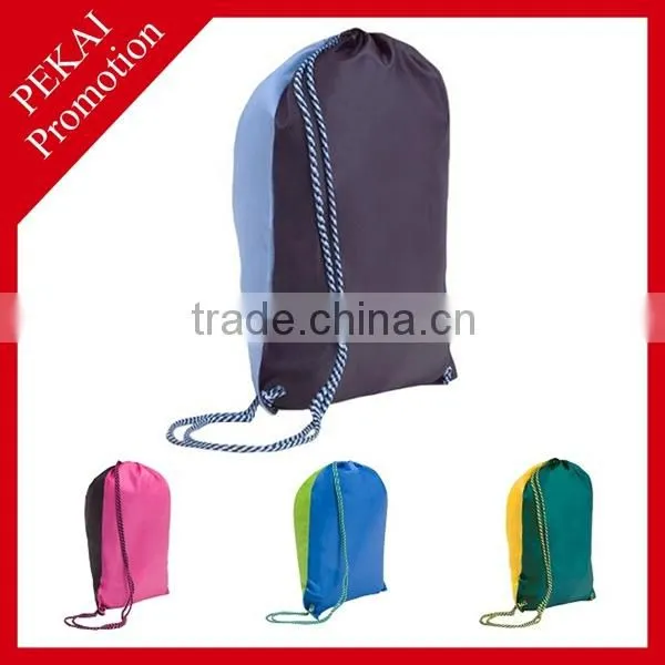 Newly Cheapest Best Selling Plastic Drawstring Backpack Bag For Christmas Gifts With Logo