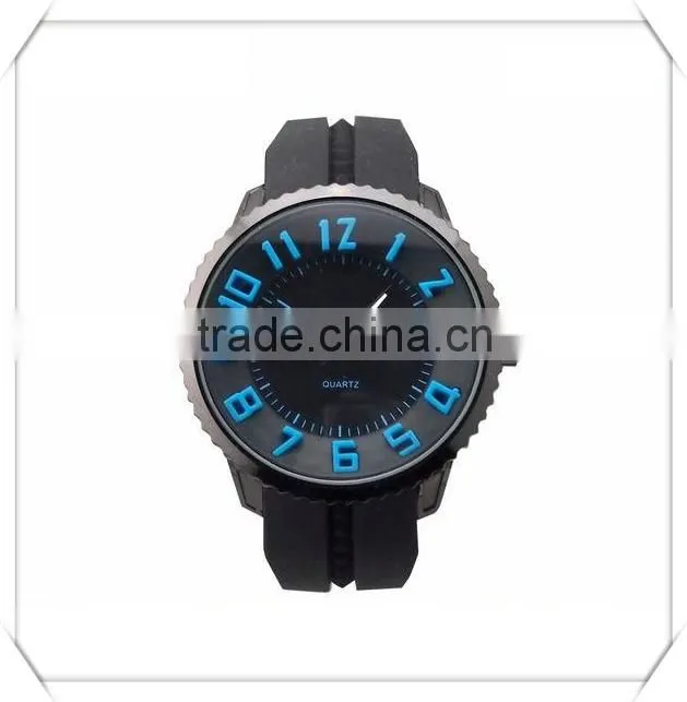 cheap goods from China high quality silicone band big number on the dial men's watches in alibaba express