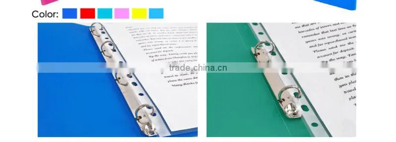A4 Transparent Ring File Folder/PVC Ring File