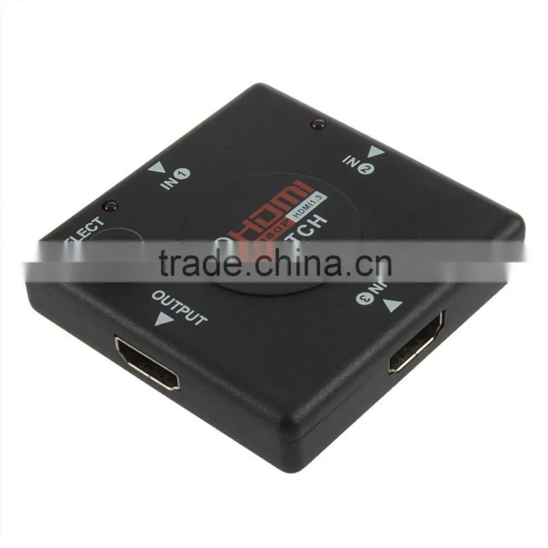 New Portable 1x4HD Splitter3 in 1Out 4 Ports hdmi splitter to coaxial