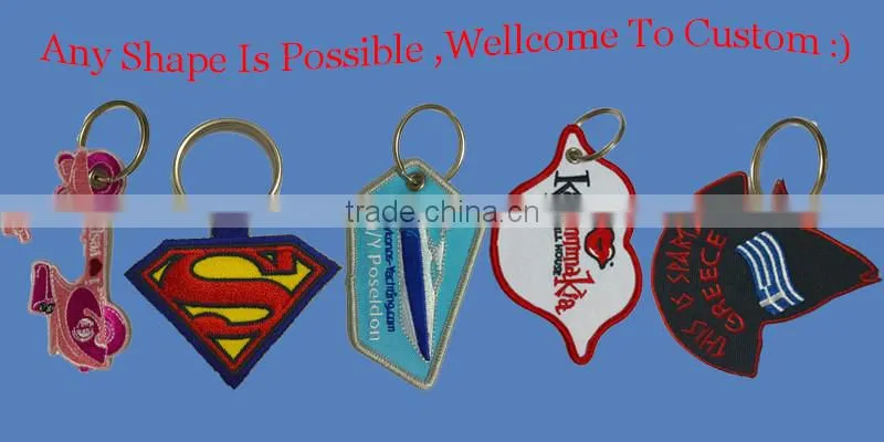 Hot selling wholesale fashion twill turbo keychain