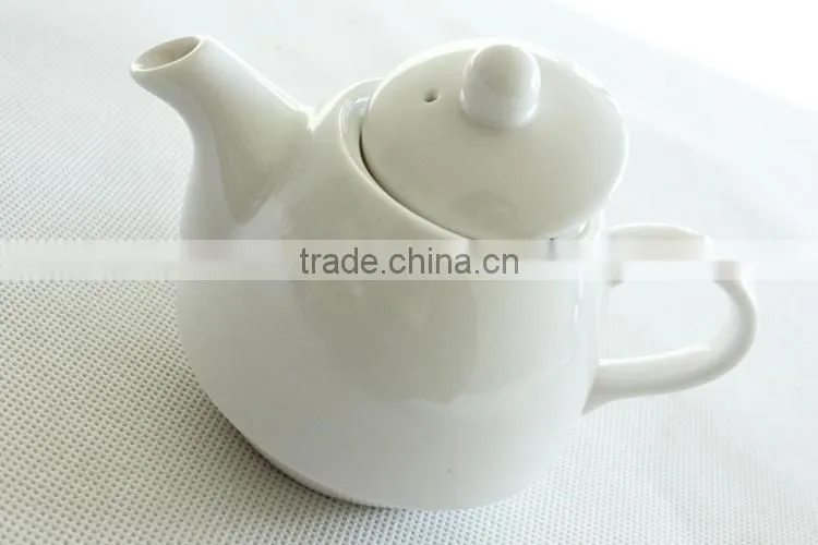 Wholesale customized white ceramic tea set for one person