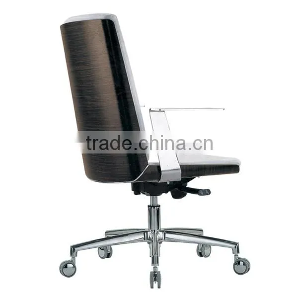 2015 NEW wood style chair furniture office wooden high back chair with swivel lifting function