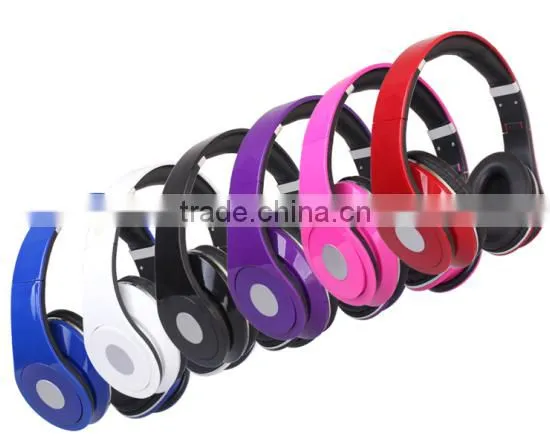 High Quality Colorful Earphone , Music Stereo Hand Free Helmet Headphone ,ROHS Portable HEADSET